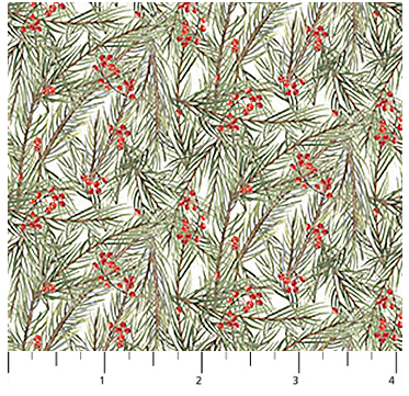 The Christmas Mouse - Greenery Flannel