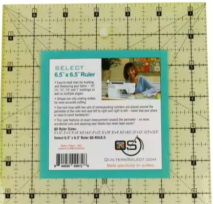 Quilters Select Non-Slip Ruler 6.5" x 6.5"