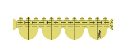 Westalee - Clamshell Template Ruler