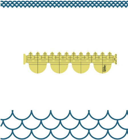 Westalee - Clamshell Template Ruler