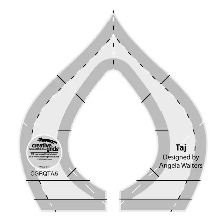 Creative Grids - Taj Machine Quilting Ruler