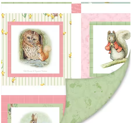 Riley Blake Fabrics -Lush Velvet Peter Rabbit Fabric 58" wide