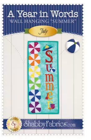 A Year in Words Wall Hanging Pattern - Summer