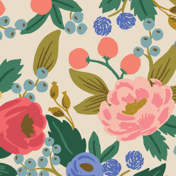 Rifle Paper Co. for Cotton + Steel - Vintage Blossom Cream