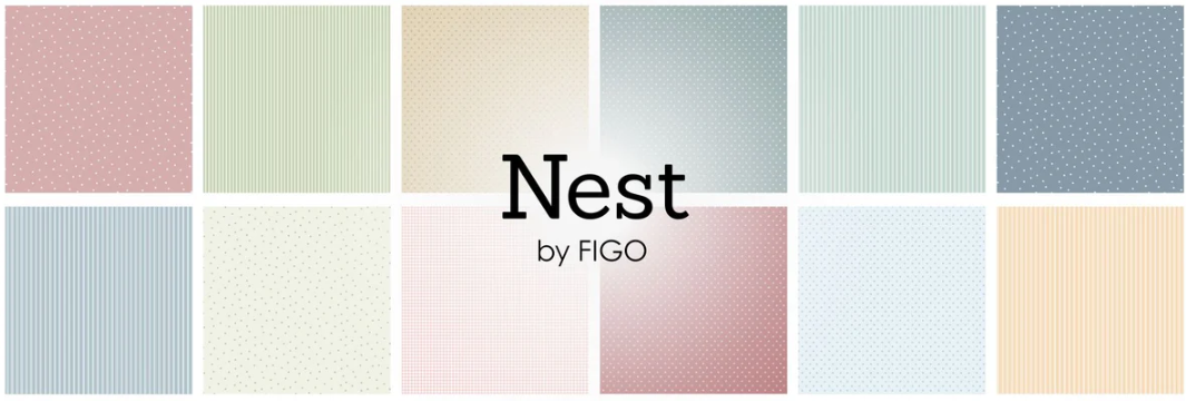 Figo Fabrics - Nest with Dots 6 FQ Bundle