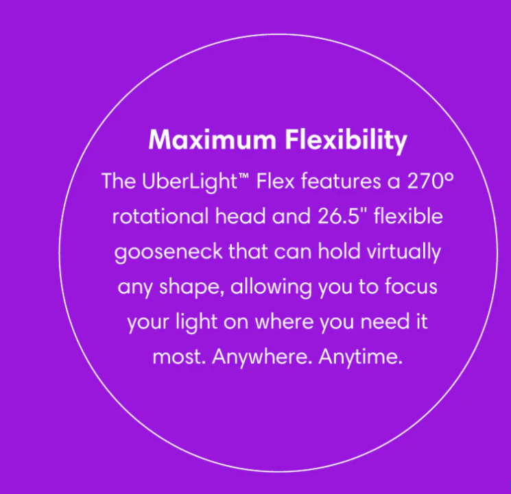 UberLightFlex 3100TL - Sewing Light with Clamp