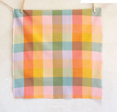 Fableism Lumiere - Happy Checkers in Bloom 55" wide