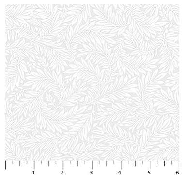 Basically Black + White - Fronds White 10723-10