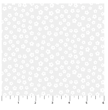Basically Black + White - Blossoms White 10724-10