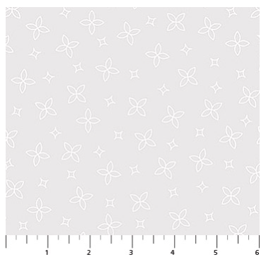 Basically Black + White - Quatrefoil White 10730-10