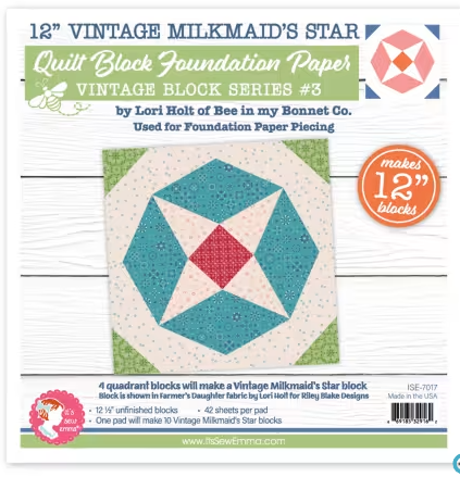 Vintage Milkmaid's Star - Foundation Paper
