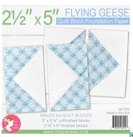 Flying Geese - Foundation Paper 2.5" x 5"