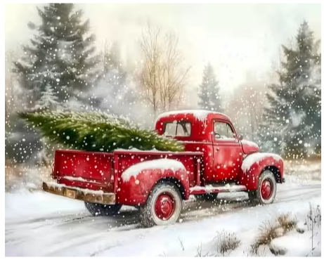 The Delivery Truck Panel 36" x 42"