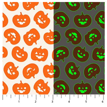 Sweet Treats - Orange Pumpkins (Glow-in-the-dark Print)