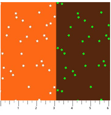 Sweet Treats - Orange Stars (Glow-in-the-dark Print)