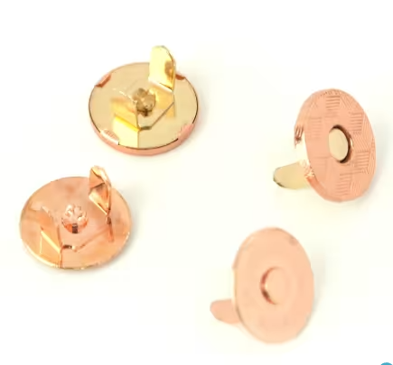 Magnetic Snaps 1/2" Rose - 2 pack