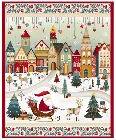 Scenic Santa Panel 36" x 42"