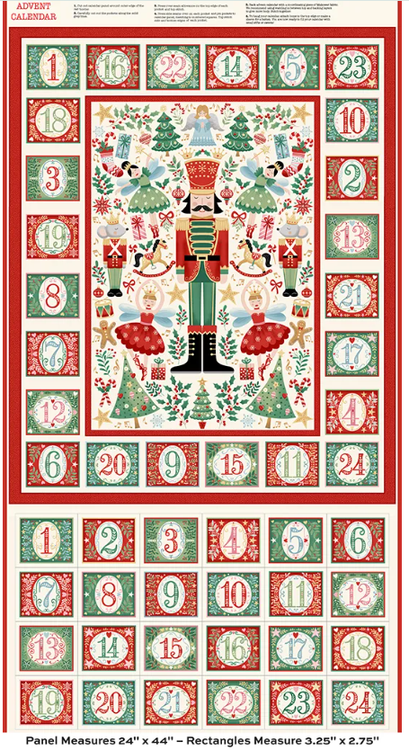 The Nutcracker Cream Advent Calendar  - Panel