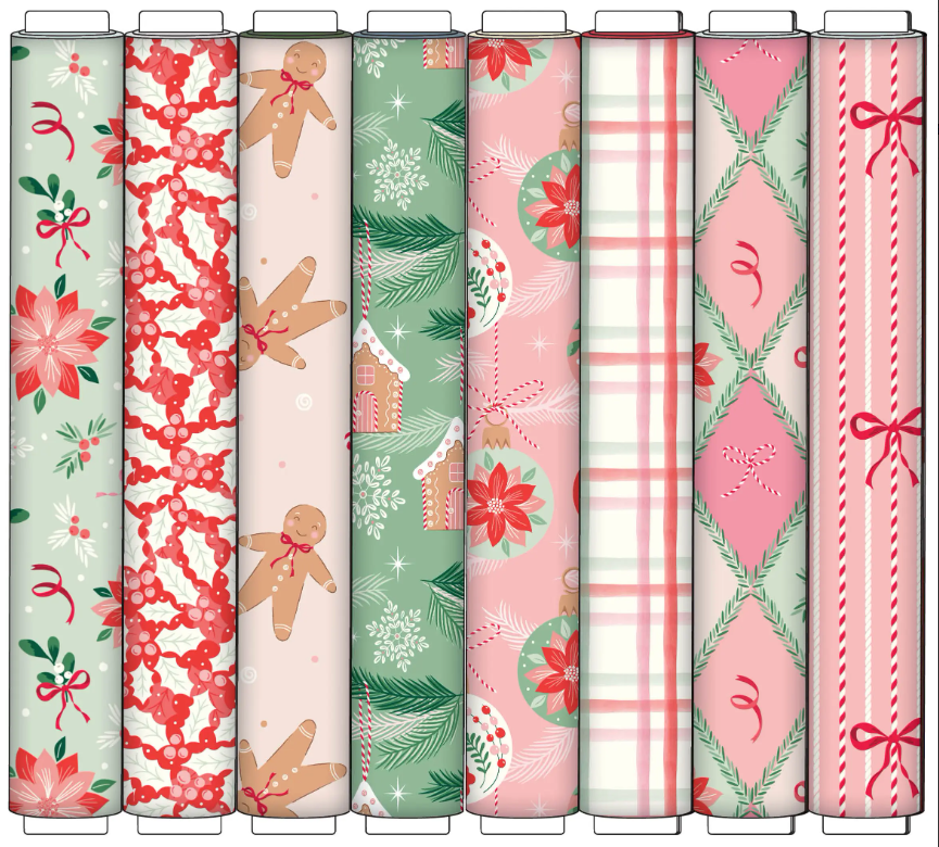Baubles & Bows - 8 Fat Quarter Bundle