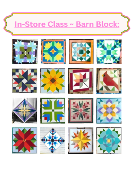 In-Store ~ Beginner Barn Block Painting Class