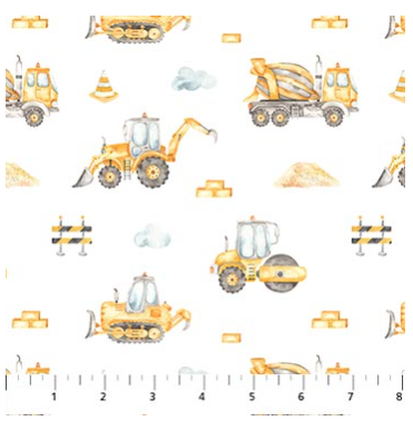 Little Builders - Trucks in White