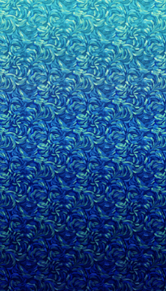 Starry Night - Ombre Dark Blue