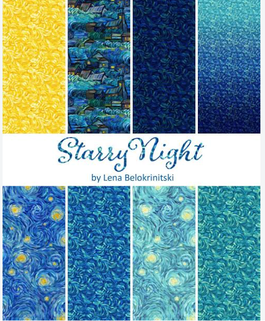 Starry Night - 8 Fat Quarter Bundle