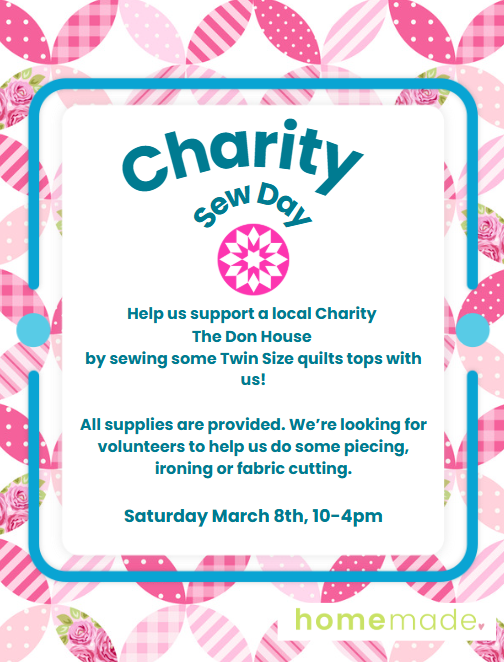 Sewing for Charity Day! - March 8th