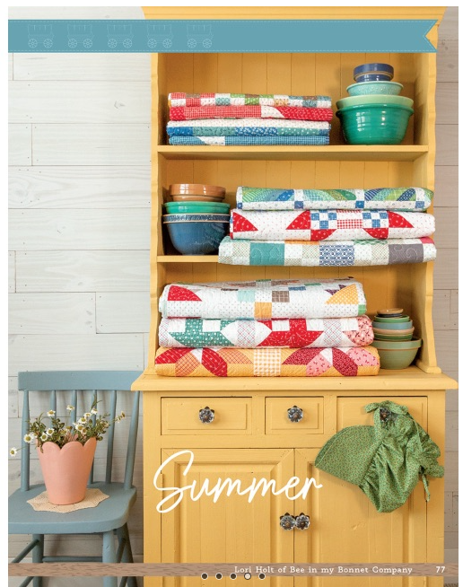 Prairie Home Quilt Book By Lori Holt of Bee in my Bonnet