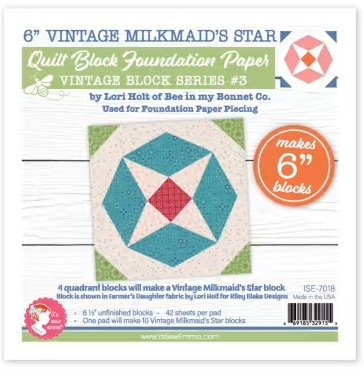 Vintage Milkmaid's Star - Foundation Paper