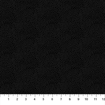 Simply Neutral 2 by Northcott Studio - Random Dots Gray on Black - 23919-98
