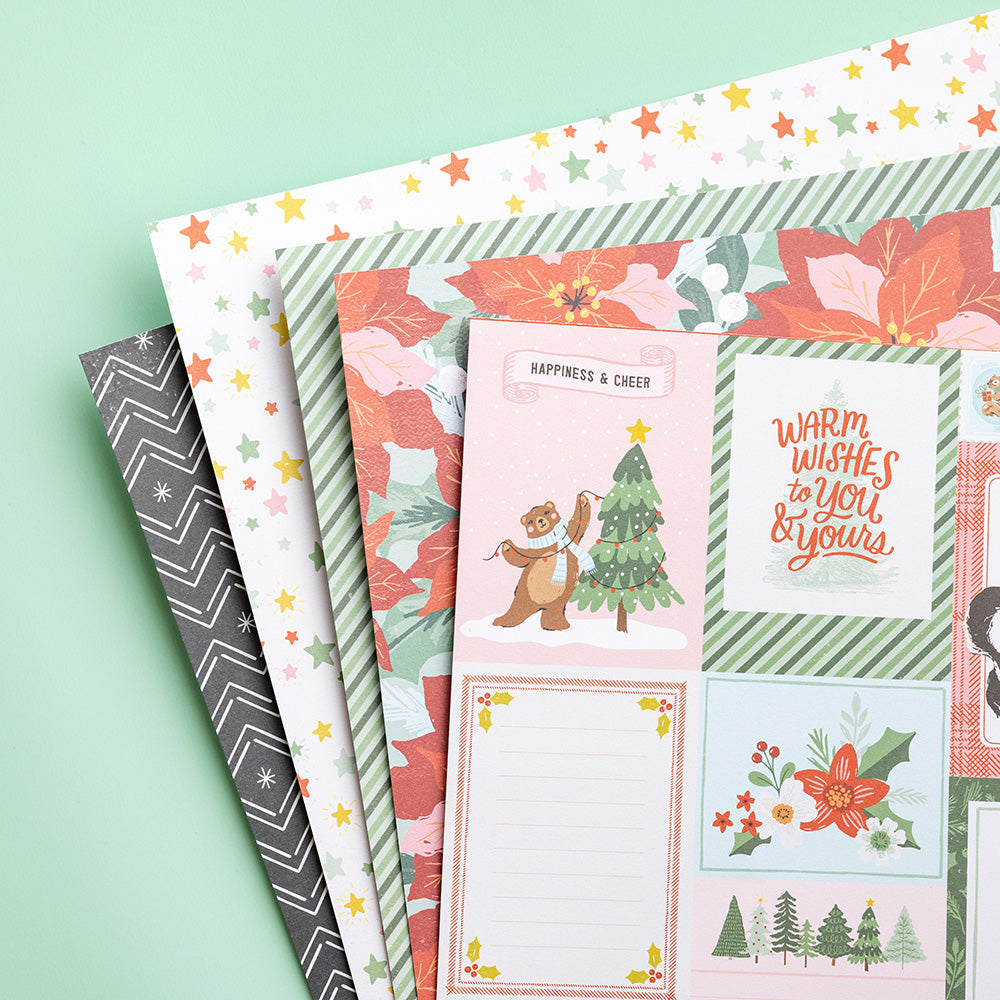 Crate Paper Mittens and Mistletoe 12 x 12 Paper pad