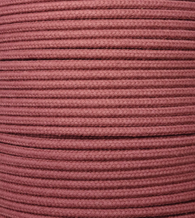 Braided Cotton Rope - Marsala -1/4&quot; (6mm)