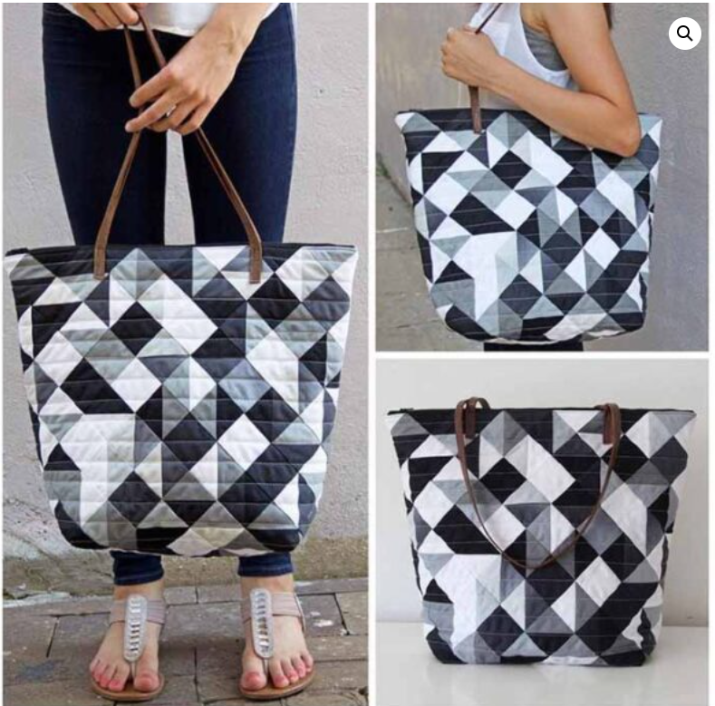 V and Co. - Geometric Quilted Tote Pattern PDF