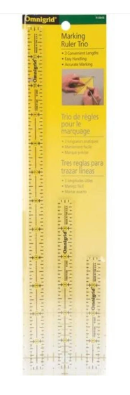 Omnigrid Marking Ruler Trio