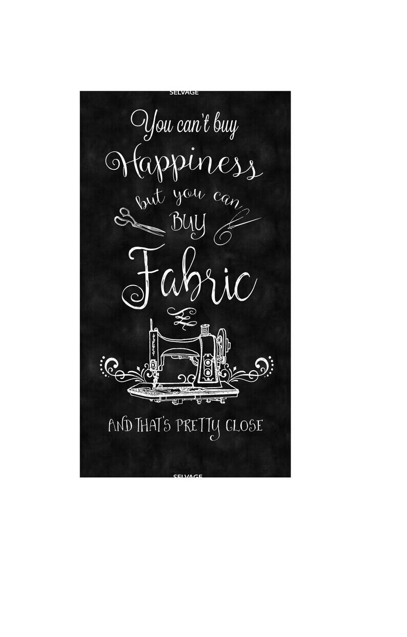 You Can’t Buy Happiness Panel Bundle with fabric