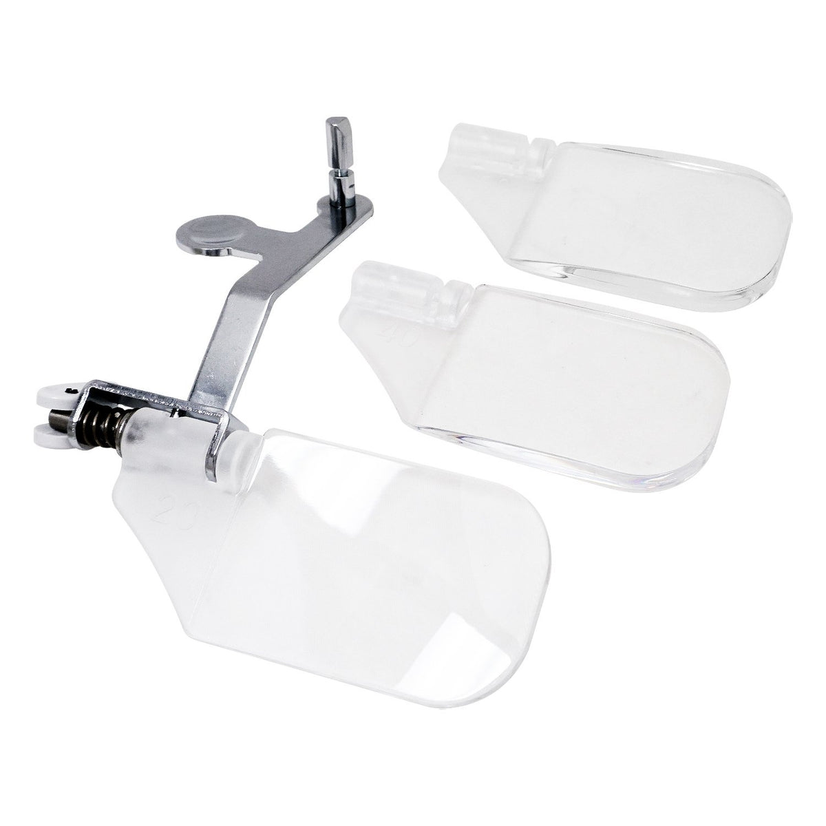 Janome Acuview Optic magnifiers set with 20x, 40x, 60x lenses
